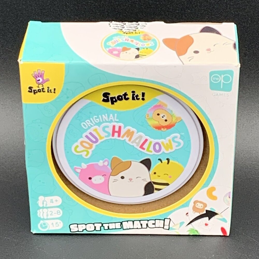 Spot It! Original Squishmallows‎ Matching Card Game 2-8 Players Age 4+